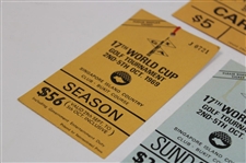 Two (2) 1969 World Cup Tournament Tickets (Season & Sunday) w/Parking Pass