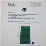 Steve Elkington Signed 1991 The Players Championship First Rd Ticket #770 JSA ALOA
