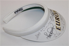 Annika Sorenstam & 1996 European Team Signed Solheim Cup Visor JSA ALOA