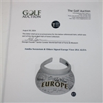 Annika Sorenstam & 1996 European Team Signed Solheim Cup Visor JSA ALOA