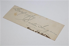 Walter Hagen Signed Cut Signature JSA ALOA