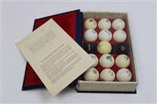 1899-1939 Limited Edition 'Anthology of the Golf Ball' Original Molds Display - Blue