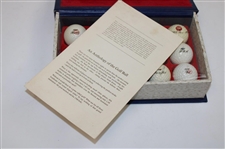 1899-1939 Limited Edition 'Anthology of the Golf Ball' Original Molds Display - Blue