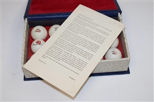 1899-1939 Limited Edition 'Anthology of the Golf Ball' Original Molds Display - Blue