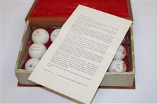 1899-1939 Limited Edition 'Anthology of the Golf Ball' Original Molds Display - Brown