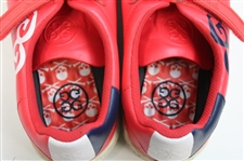 Nelly Korda's 2019 Solheim Cup Debut Tournament-Worn G/Fore 'Pray For Birdies' Red Golf Shoes
