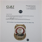 1991 The Ryder Cup at Kiawah Island Gold Tone Money Clip