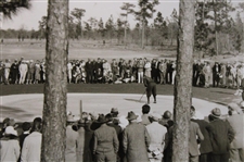 1920's Walter Hagen 'Putting at the North and South Tournament at Pinehurst' Photo