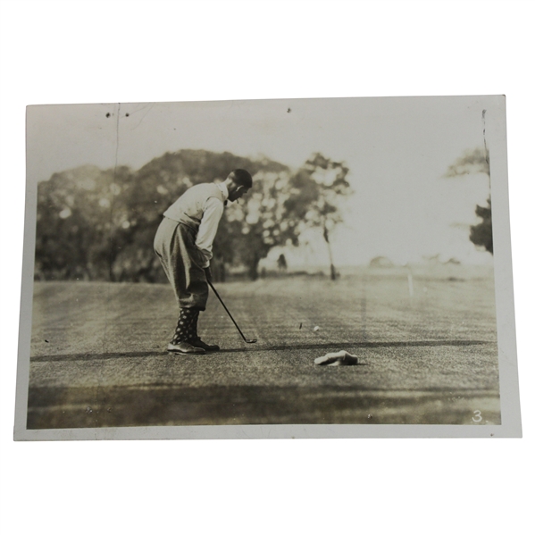 1925 George Duncan Famous British Professional Golfer Course Record in Florida