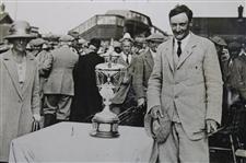 1922 Ernest Holderness 'Two Time Winner of the British Amateur' with Trophy Photo