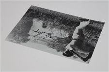 Gary Player Signed Drives the Falls 8x12 B&W Photo JSA ALOA