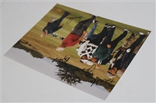 Arnold Palmer, Jack Nicklaus, Tom Watson & Ray Floyd Signed 11x14 The 1995 OPEN Original Photo JSA ALOA