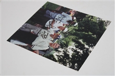 Arnold Palmer w/NFL & MLB HoFers Jerry Rice & Yogi Berra Signed Photo JSA ALOA