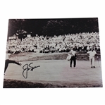 Jack Nicklaus Signed 1967 US Open Winning Putt Celebration w/Arnie Watching 11x14 Photo JSA ALOA