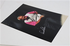 Arnold Palmer Silver Signed Follow Through 11x16 Photo JSA ALOA