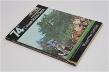 Arnold Palmer Gold Signed 1974 US Open at Winged Foot Official Program JSA ALOA