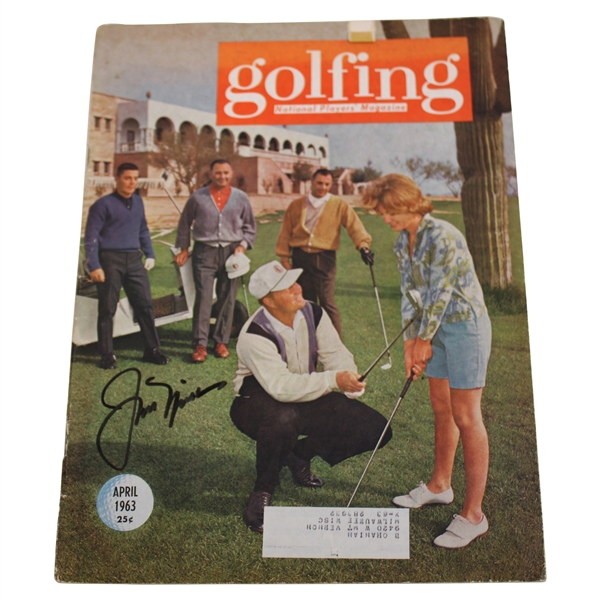 Jack Nicklaus Signed 1963 Golfing National Players Magazine - April JSA ALOA