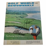 Jack Nicklaus & Lee Trevino Signed 1972 Golf World Newsweekly Magazine - June JSA ALOA