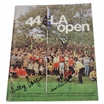 Arnold Palmer & Champ Billy Casper Signed 1970 LA Open at Rancho Park Program JSA ALOA