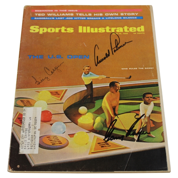 Palmer, Player & Casper Signed 1968 Sports Illustrated Magazine -June JSA ALOA