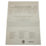 1850 'The Golfers - Grand Match Played Over St. Andrews Links' By Charles Lee & Chas Wagstaffe w/Certificate - Framed