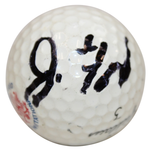 President Gerald Jerry Ford Signed Nicklaus Jerry Ford Inv. Logo Golf Ball JSA ALOA