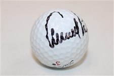 Arnold Palmer Signed Personal Used Titleist 3 Logo Golf Ball JSA ALOA