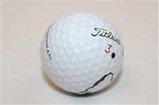Arnold Palmer Signed Personal Used Titleist 3 Logo Golf Ball JSA ALOA