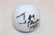 NFL HoFer Jerry Rice Signed Titleist Logo Golf Ball w/'#80' JSA ALOA