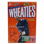 Arnold Palmer Signed 2000 WHEATIES Cereal Box in Great Condition JSA ALOA