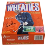 Arnold Palmer Signed 2000 WHEATIES Cereal Box in Great Condition JSA ALOA