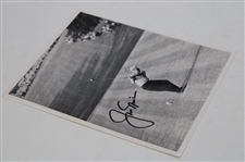 Jack Nicklaus Signed 18th Hole at Augusta Tee Shot 8x10 B&W Photo JSA ALOA