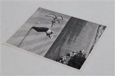 Jack Nicklaus Signed 18th Hole at Augusta Tee Shot 8x10 B&W Photo JSA ALOA