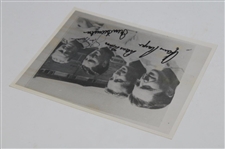Nicklaus, Player, Marr & Thompson Signed 8x10 B&W Photo JSA ALOA