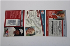 Big 3' Palmer, Nicklaus & Player Signed Senior PGA Tour Pro-Set Golf Cards JSA ALOA