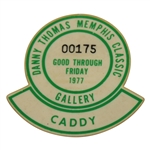 Al Geiberger Shoots First 59! - 1977 Danny Thomas Memphis Classic Caddy Badge #175