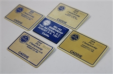 1981, 1982, 1984, 1986 & 1987 PGA Championship Caddie Badges