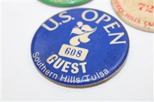 1977 & Two (2) 1978 US Open Championship Staff & Guest Badges