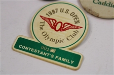1977, 1982 & 1987 US Open Championship Contestant Family & Caddie Badges