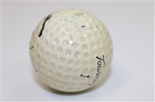 Tom Weiskopf Signed MacGregor Tourney 100 'Tom Weiskopf' Logo Golf Ball JSA ALOA