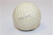 Tom Weiskopf Signed MacGregor Tourney 100 'Tom Weiskopf' Logo Golf Ball JSA ALOA
