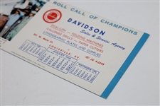 Bobby Jones 'Grantland Rice's Roll Call of Champions' Advertising Blotter