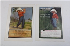 Marvelous Collection Of Six Pinehurst Putter Boy Advertisements 