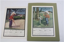 Marvelous Collection Of Six Pinehurst Putter Boy Advertisements 