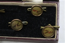 Six (6) Brass Golf Buttons in Original Box