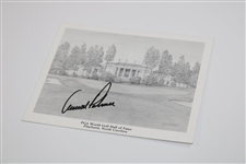 Arnold Palmer Signed PGA WGHoF Notecard w/a WGHoF License Plate PSA/DNA #AN30442