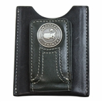Masters Tournament Logo Dk Green Leather Money Clip/Wallet with Pewter Logo