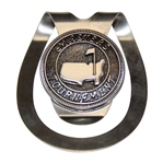 Masters Tournament Undated Silver Tone Logo Raised Money Clip
