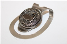 Masters Tournament Undated Silver Tone Logo Raised Money Clip