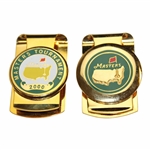 Masters Tournament 2000 Gold Tone Money Clip w/Masters Undated Gold Tone Money Clip
